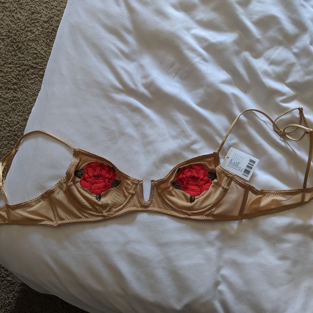 Embroidered bra/brallete